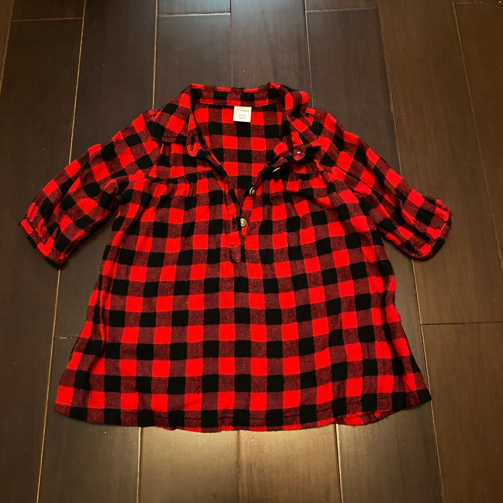 3-6 Mth Old Navy Buffalo Plaid Dress